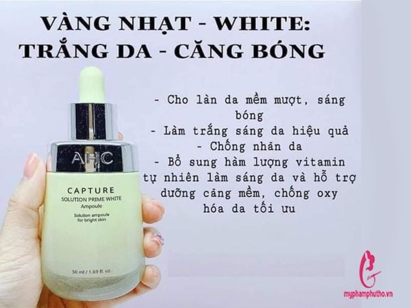 tinh chất serum ahc dưỡng trắng màu vàng mẫu mới nhất 2020