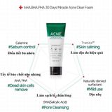 Công dụng Sữa rửa mặt Some By Mi AHA BHA PHA 30 days Miracle Acne Clear Foam