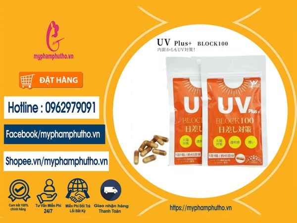 Viên Uống Chống nắng UV Plus+ Block100 45 ngày  Nhật Bản Mua ở Đâu