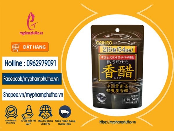 Viên uống Dấm đen giảm cân Nhật Bản Orihiro 216 viên Mua ở Đâu