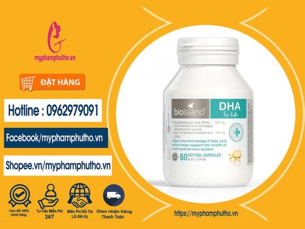 Viên uống DHA for kid Bioisland 60 viên Mua ở Đâu