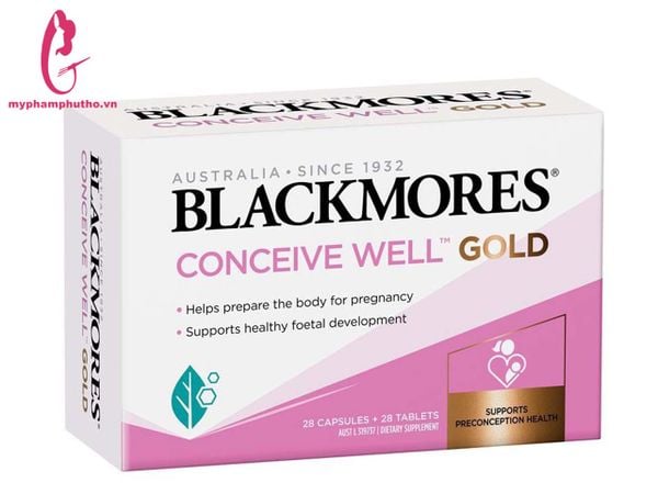 Viên uống tăng khả năng thụ thai Blackmores Conceive Well Gold 56 viên Mua ở Đâu
