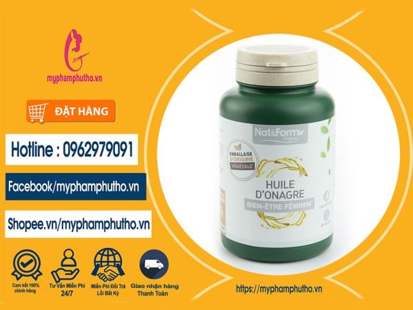 Viên Uống Tinh Dầu Hoa Anh Thảo Hữu Cơ Pháp NAT & FORM Mua ở Đâu