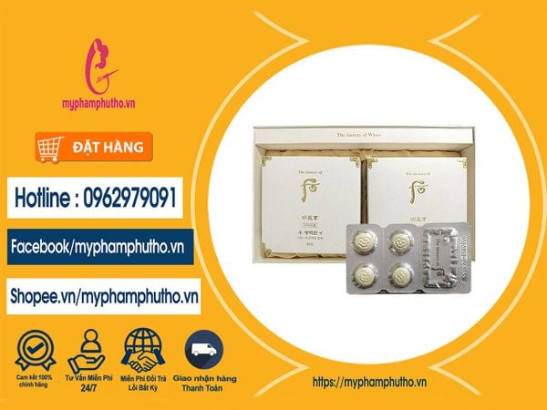Viên Uống Trị Nám và dưỡng trắng da Whoo Mua Ở Đâu