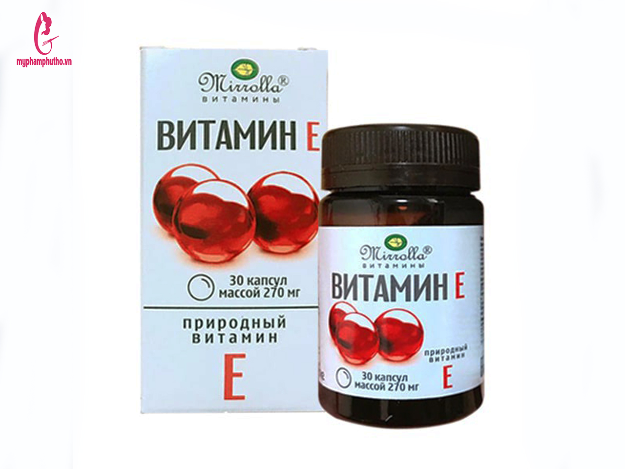 Hộp viên uống Vitamin E đỏ 270mg của Nga và 400mg chính hãng 30 viên –  myphamphutho.vn