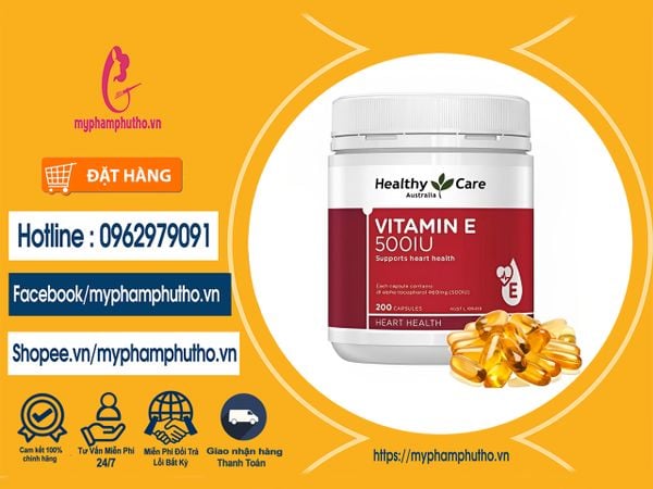 Vitamin E Úc 500IU Heathy Care Mua ở Đâu