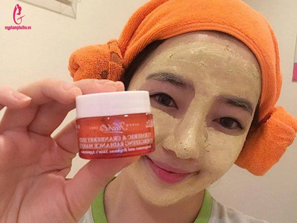 Review Mặt Nạ Nghệ Kiehl's Tumeric & Cranberry Seed Energizing Radiance Masque