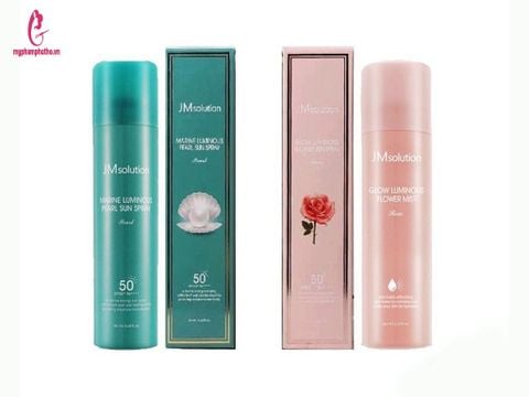 Xịt chống nắng toàn thân JM Solution ( màu hồng +màu xanh )