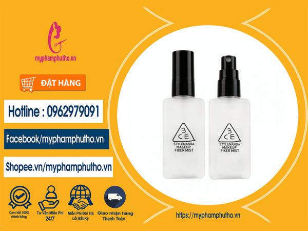 Xịt Khóa Nền 3CE Makeup Fixer Mist Mua ở Đâu