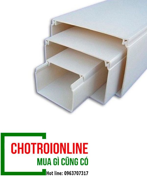 Máng ghen luồn dây điện có nắp