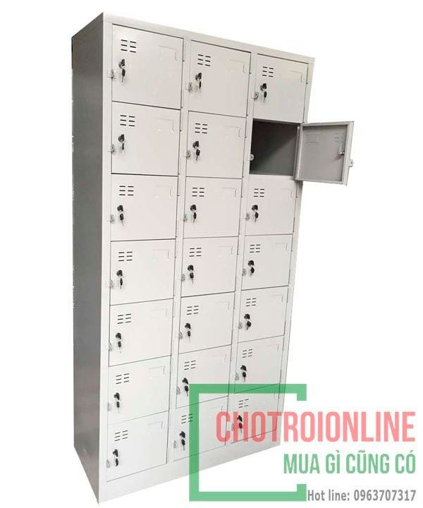 Tủ lưu trữ tài liệu khóa locker 21 ngăn