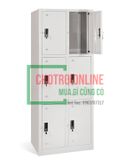 Tủ khóa Locker 3 Tầng 6 Ngăn Dành Cho Công Nhân