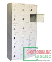 Tủ sắt locker 6 tầng 18 ngăn