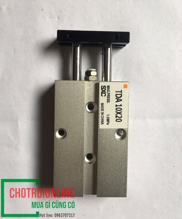 Xi lanh khí nén 2 ty/ 2 đầu trục 10x20