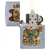 Bật lửa Zippo Made in US - Mèo Thần Tài