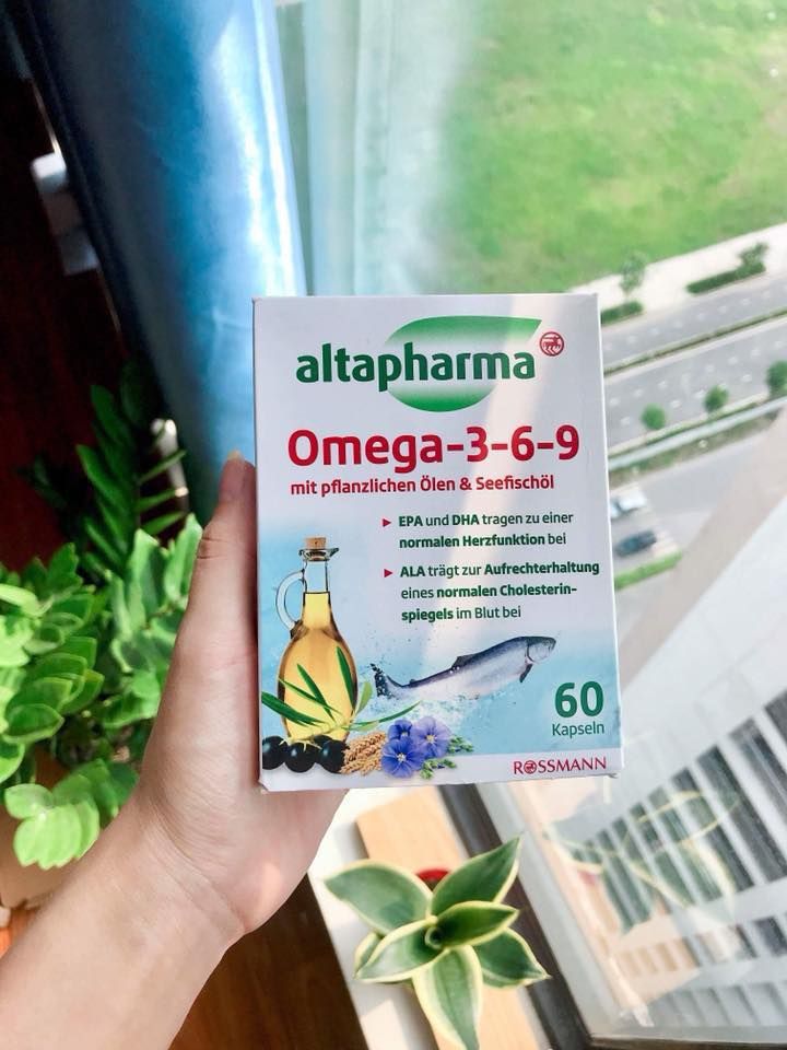 Dầu cá biển Omega 369 Altapharma (60v) Hàng xách