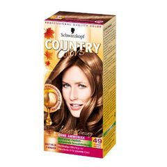 Thuốc nhuộm tóc Schwarzkopf - Coutry Color màu 49 - Nâu hạt dẻ sáng