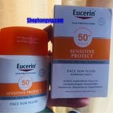 Eucerin Sun Fluid Sensitive Protect SPF 50+, Kem Chống Nắng cho da thường, da hỗn hợp