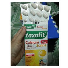 Viên uống bổ sung Canxi, VitaminC +E và Carotin của Taxofit (Đức)
