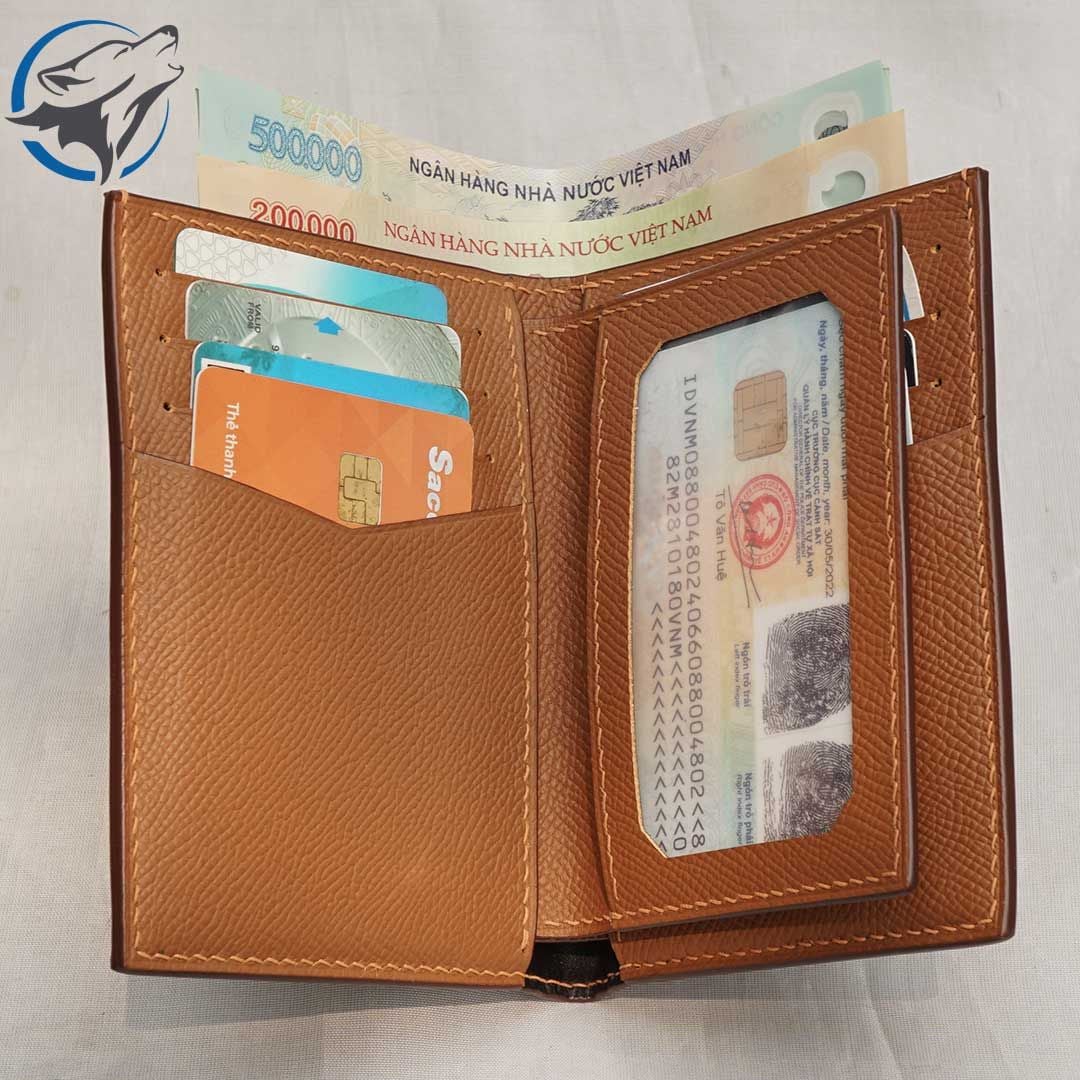 Bóp Đứng Nam Da Bò VDB030