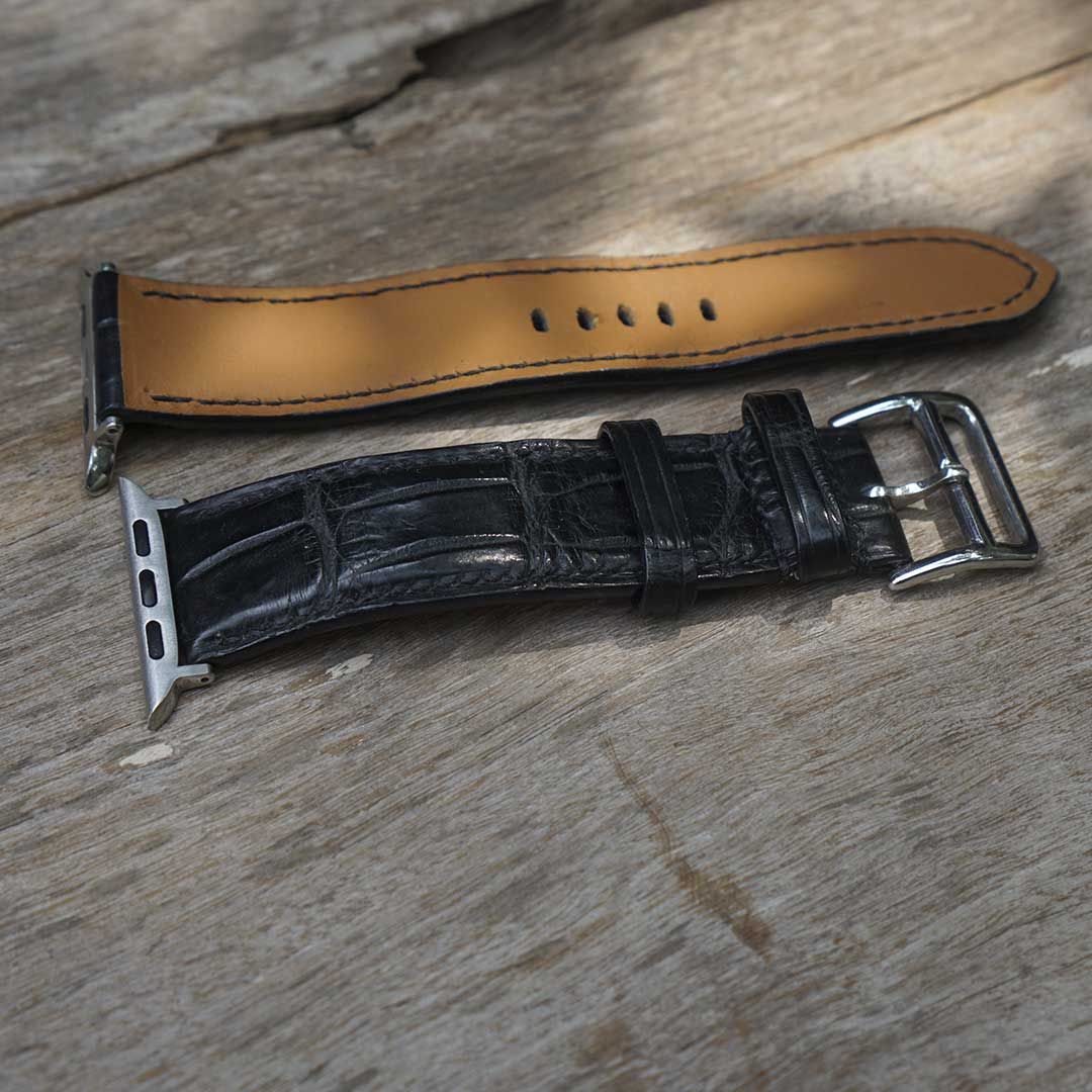 Dây Da Apple Watch Cá Sấu Size 22