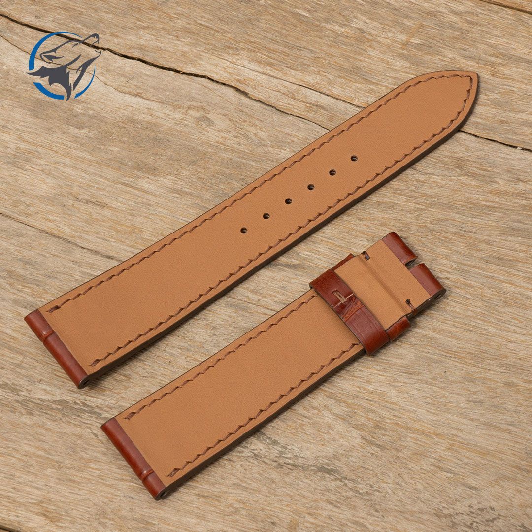 Dây Đồng Hồ Da Cá Sấu Cao Cấp DDH-CS042