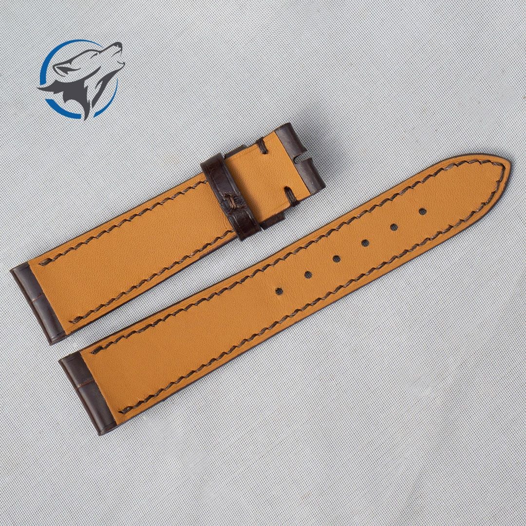Dây Đồng Hồ Da Cá Sấu Handmade DDH-CS046