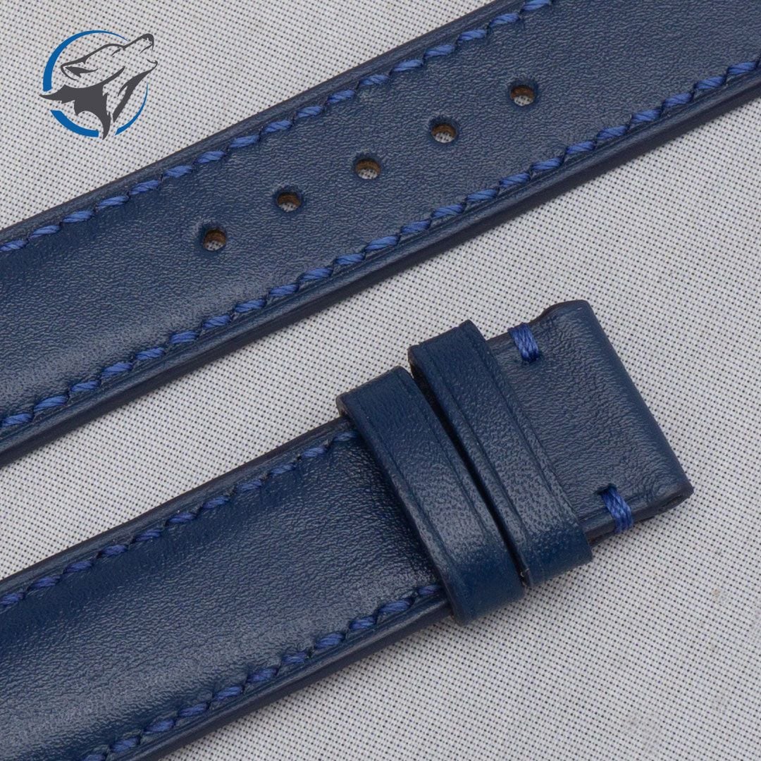 Dây Đồng Hồ Da Bò Cao Cấp Xanh Navy DDH-DB022