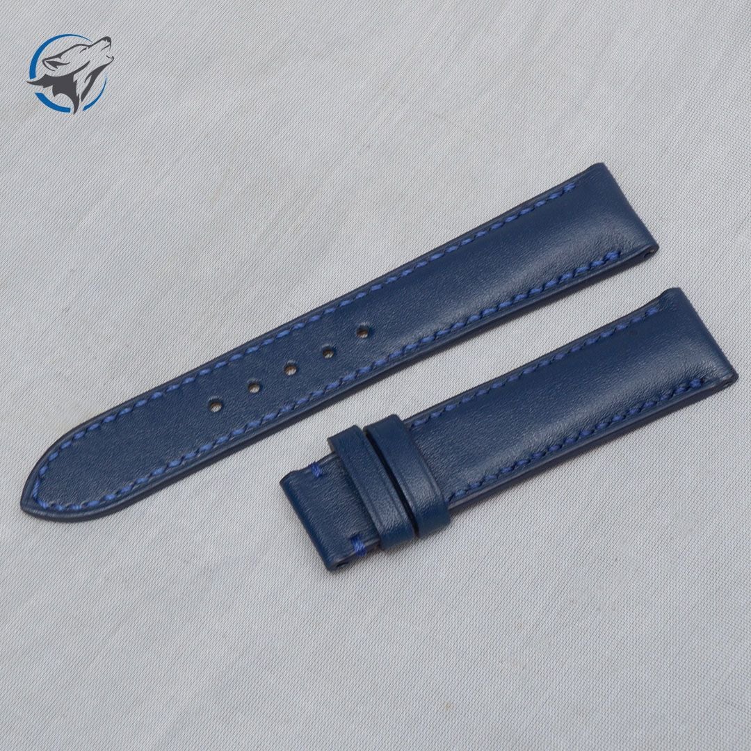 Dây Đồng Hồ Da Bò Cao Cấp Xanh Navy DDH-DB022