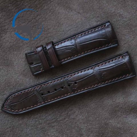 Dây Đồng Hồ Da Cá Sấu DDH-CS012