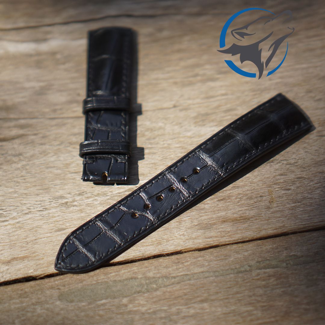Dây Da Đồng Hồ Cá Sấu Size 20 18 DDH008