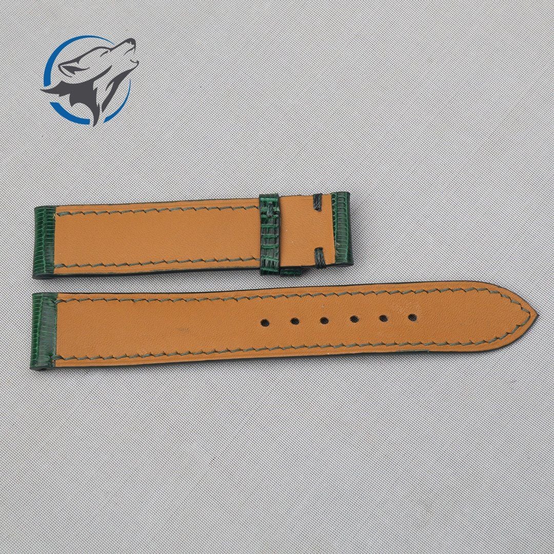 Dây Đồng Hồ Kỳ Đà Xanh Lá DDH-KD010