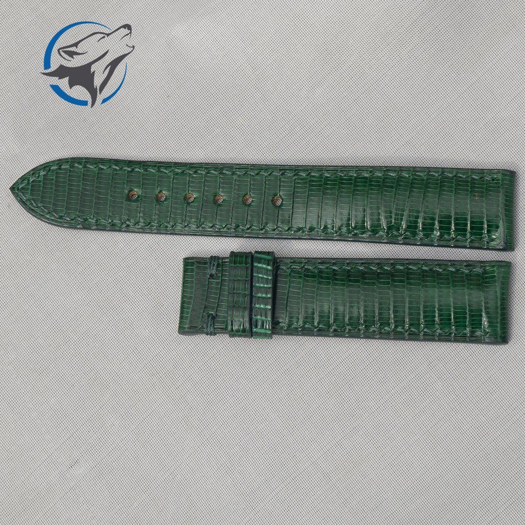 Dây Đồng Hồ Kỳ Đà Xanh Lá DDH-KD010