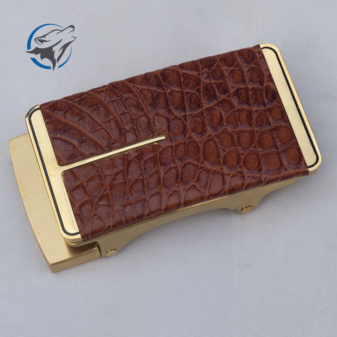 Đầu Khóa Dây Lưng Tự Động Dán Da Cá Sấu MTL-152