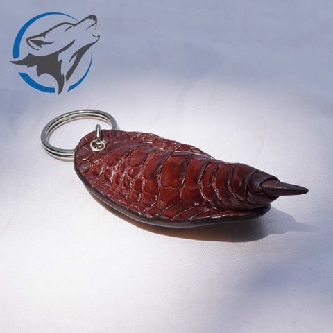 Móc Khóa Da Móng Chân Cá Sấu