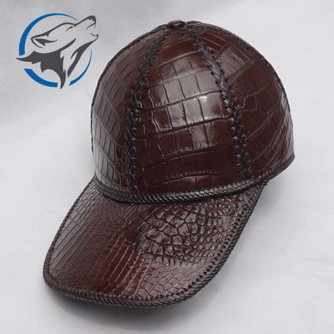 Mũ Da Nam Cá Sấu Lưỡi Trai MCS-005