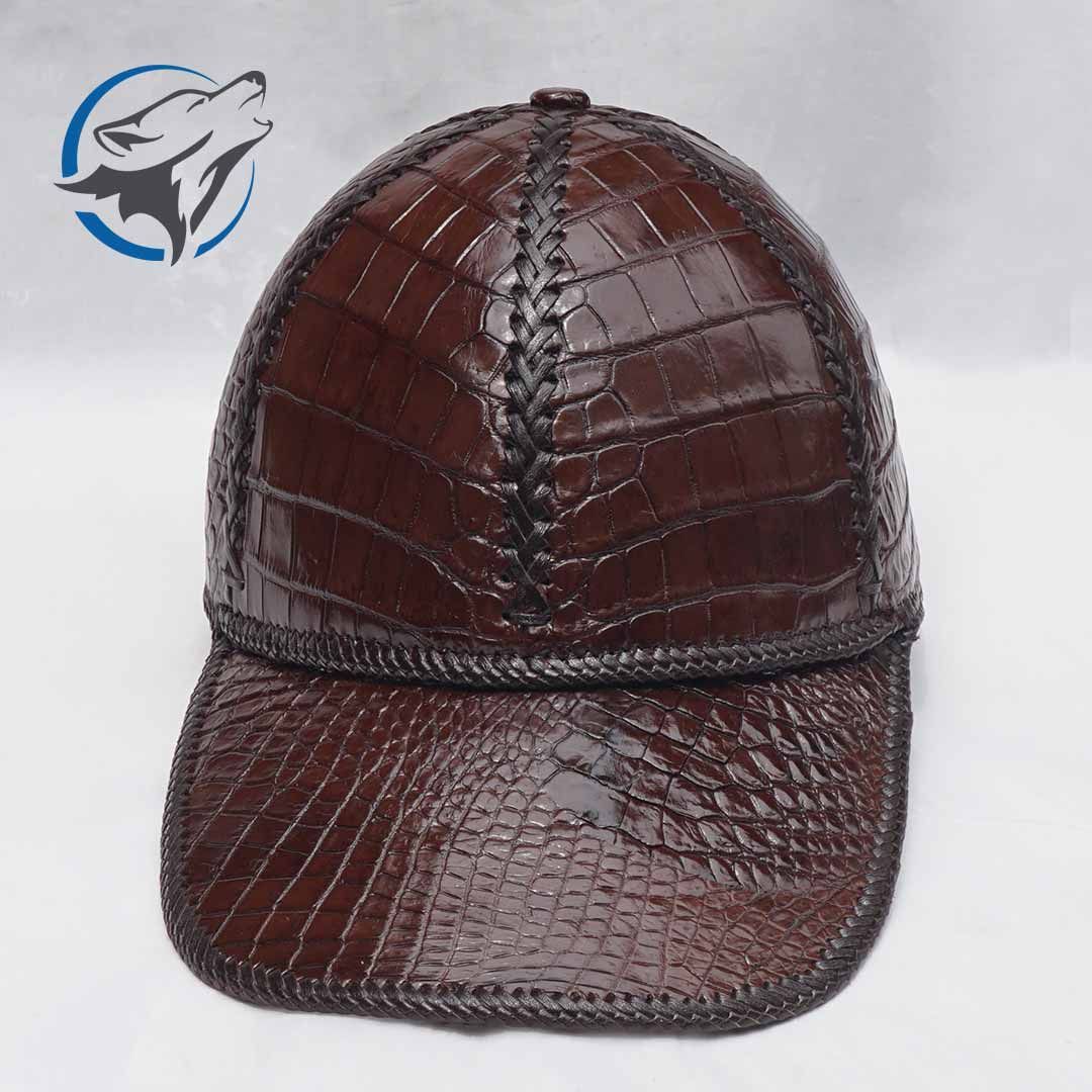 Mũ Da Nam Cá Sấu Lưỡi Trai MCS-005