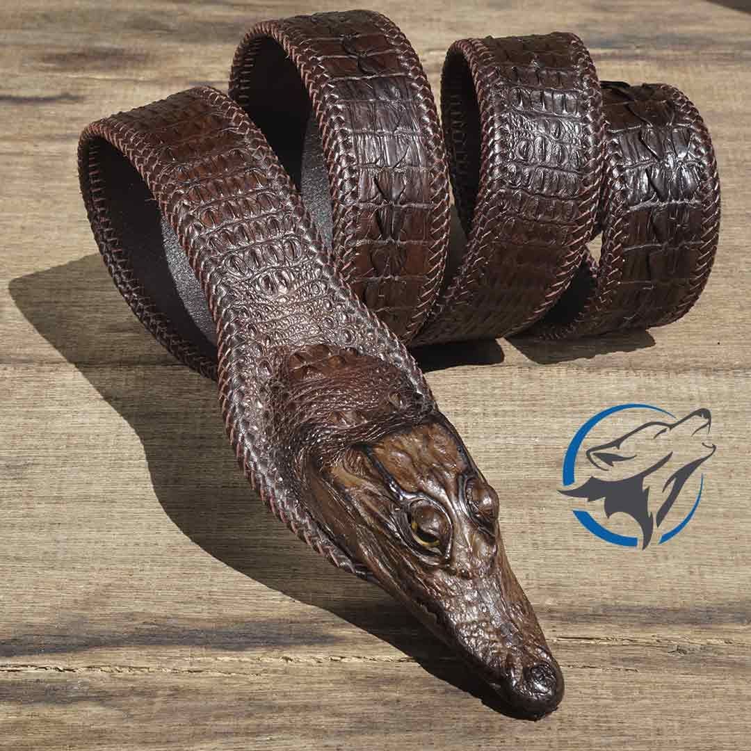 Thắt Lưng Đầu Cá Sấu TL-CS002