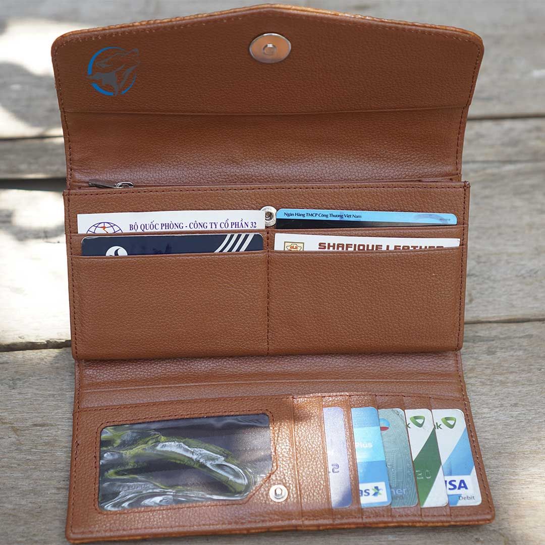 Ví Da Cá Sấu Cầm Tay Nữ VDN-TCS002