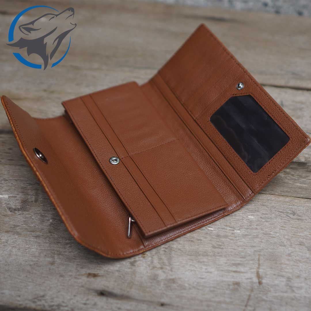 Ví Da Cá Sấu Cầm Tay Nữ VDN-TCS002