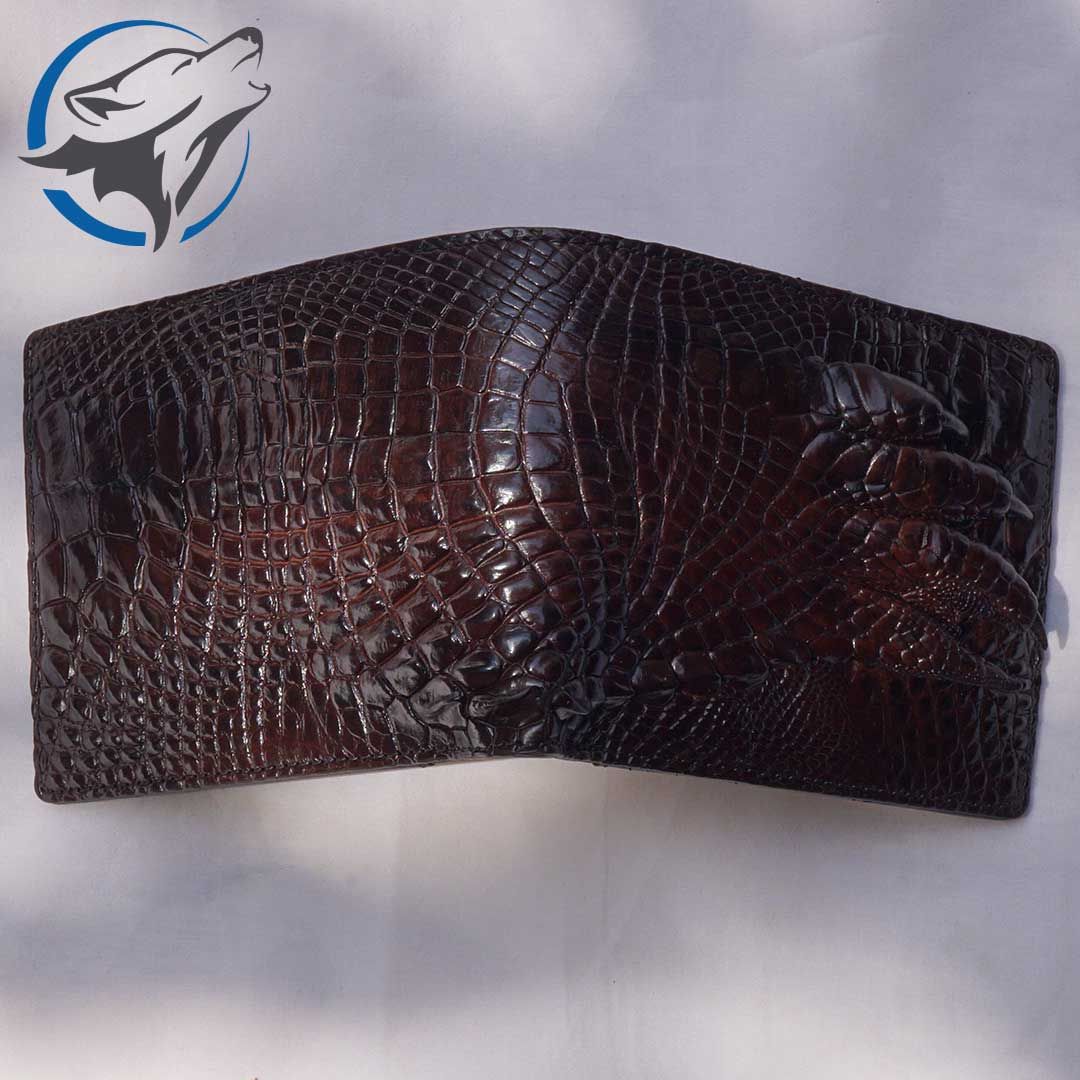 Ví Da Chân Cá Sấu Màu Nâu VCS-014