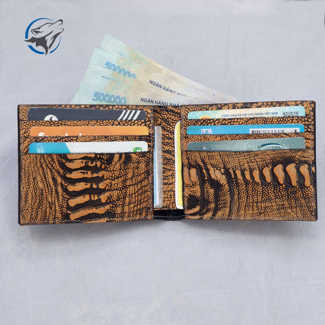 Ví Nam Đà Điểu Handmade VDD-011