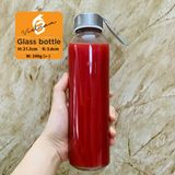 Chai thủy tinh tròn nắp dây xách 500ml