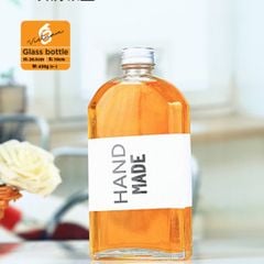 Chai thủy tinh xén vai 500ml nắp nhôm