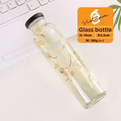 Chai thủy tinh tròn 350ml nắp thiếc