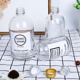 Chai thủy tinh tròn nắp nhôm 350ml, 500ml