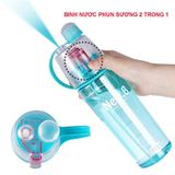 Bình Nước Thể Thao Có Vòi Xịt Mát 600ml Siêu Bền