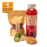 Chai thủy tinh tròn nắp nhôm 500ml