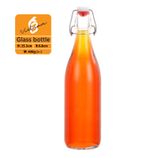 Chai thủy tinh tròn nắp kẹp inox 500ml