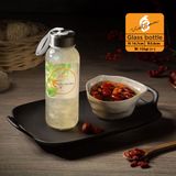 Chai thủy tinh tròn nắp dây xách 300ml